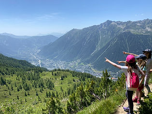 The trail to Plan de l'Aiguille