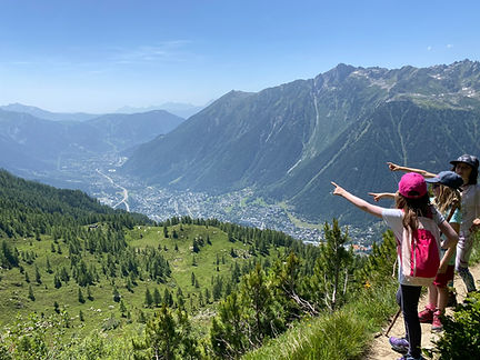 The trail to Plan de l'Aiguille