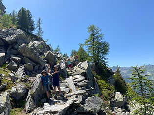 The trail from Montenvers