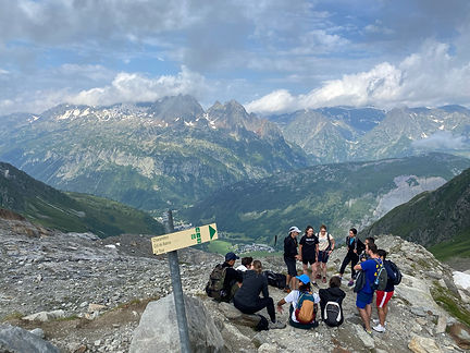 The way down from Albert 1er