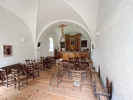 Inside Chapelle de Bionnassay