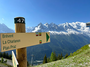 Trail Marker near Flegere