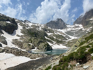 Arriving at Lac Blanc