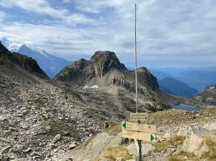 Trail Marker at Col de la Gliere