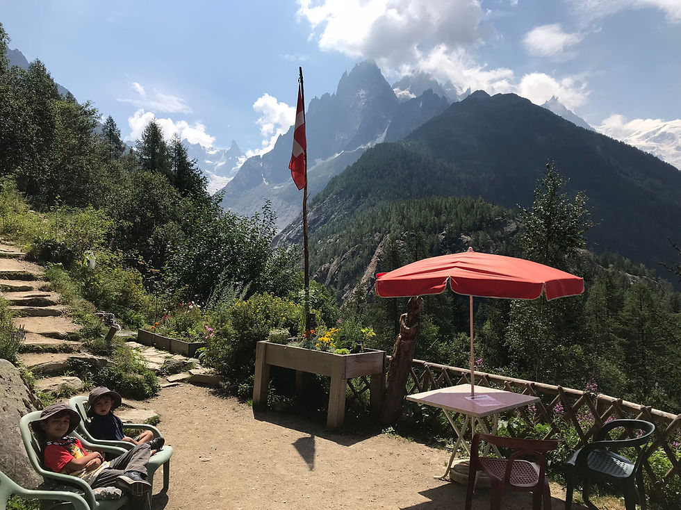 View over the Rocher de Mottets from Le Chapeau