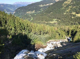 View from the Passerelle de Bionnassay bridge