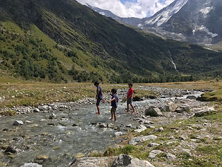 Little river near Chalets de Miage