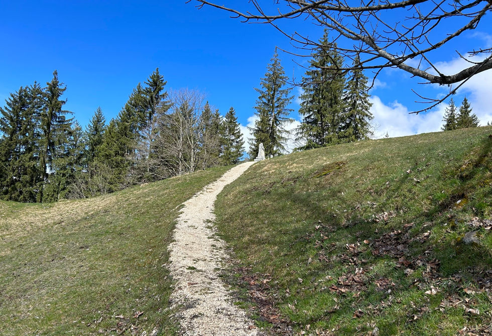 Path to the Stele de Marquis de Montfort