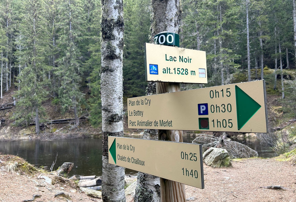 Trail Marker at Lac Noir