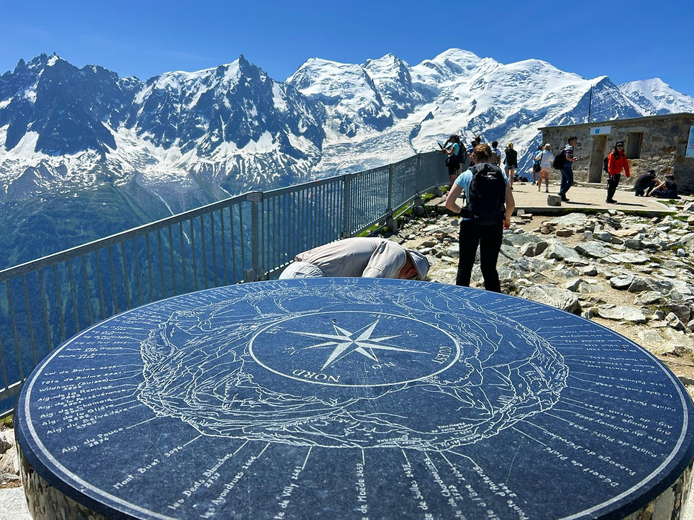 Orientation Table at the Brevent Viewing Deck