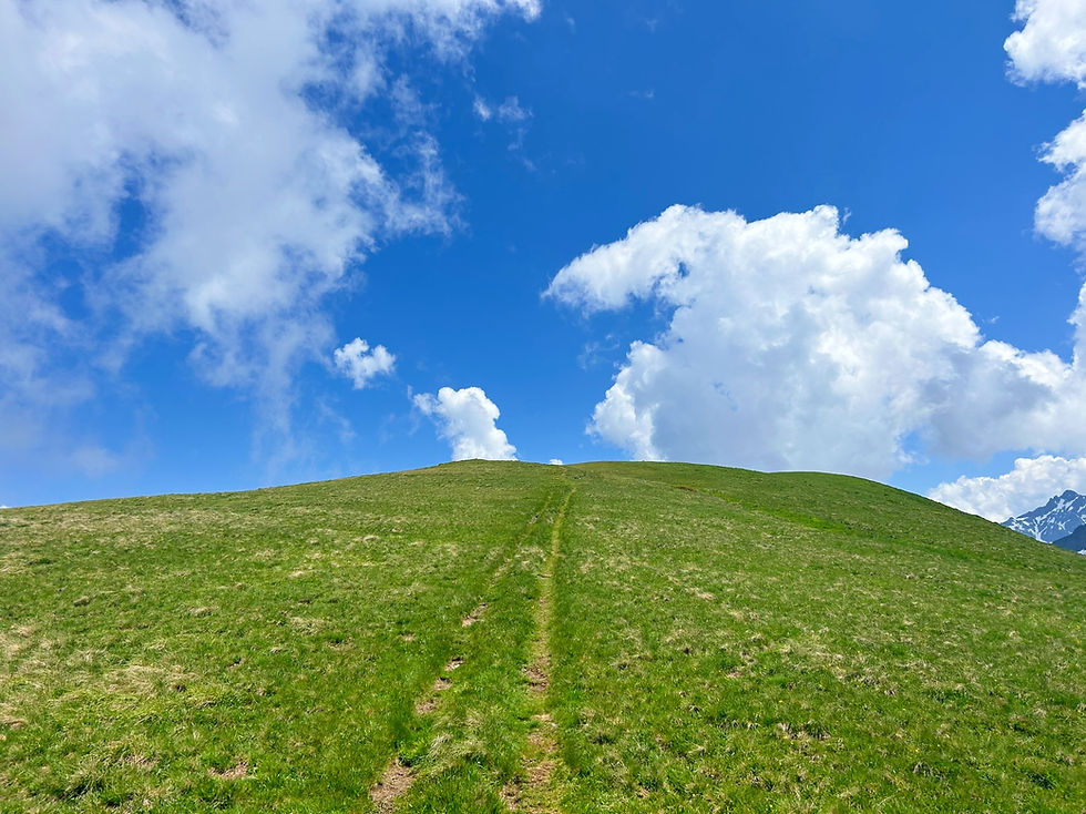 Climb up to Tete de Balme