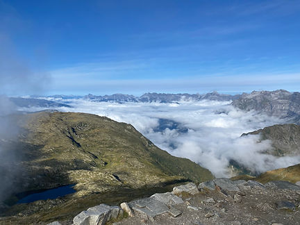 View from Brevent over a foggy valley