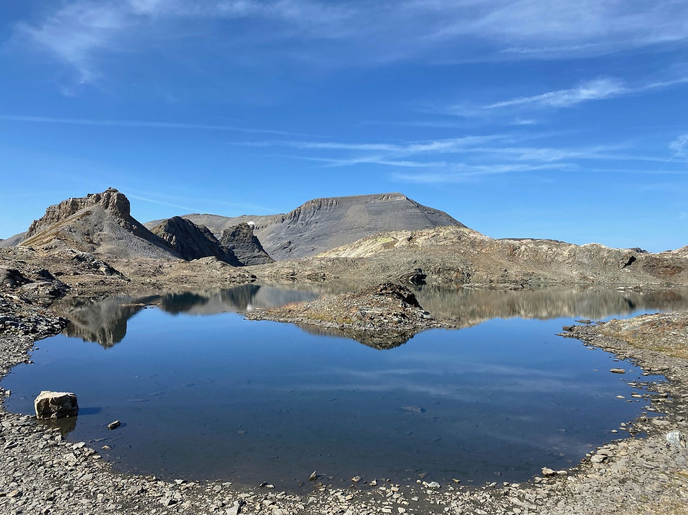 Lac Vert near Col de Corbeux and Col de la Terrasse