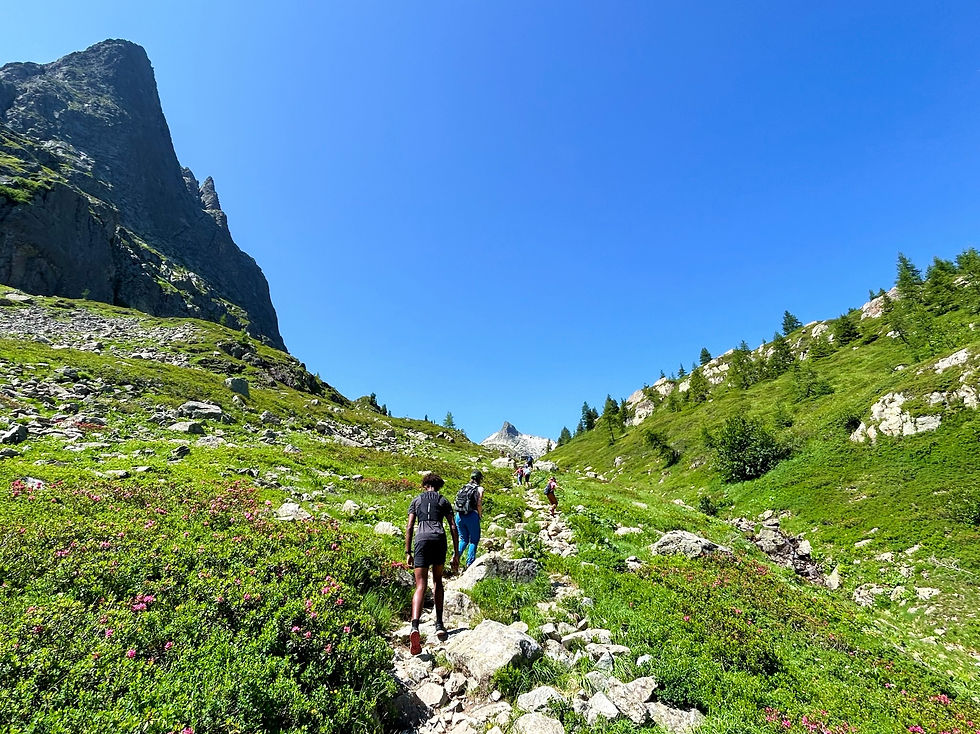 Trail up to Vieux Emosson