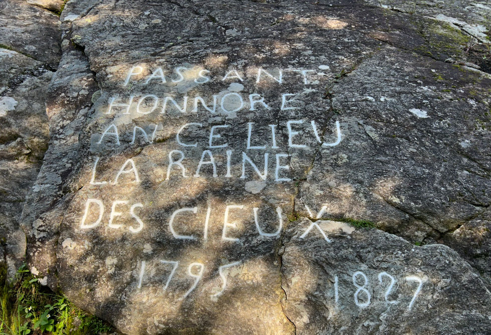 Inscription at the Voie Romain