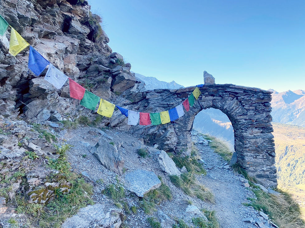 Stone Arch at the "Sentier des Contrebandiers"