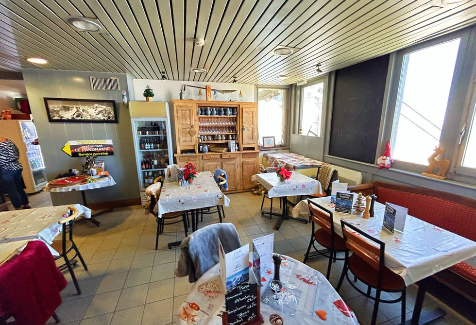Inside Le Panoramic Restaurant Brevent