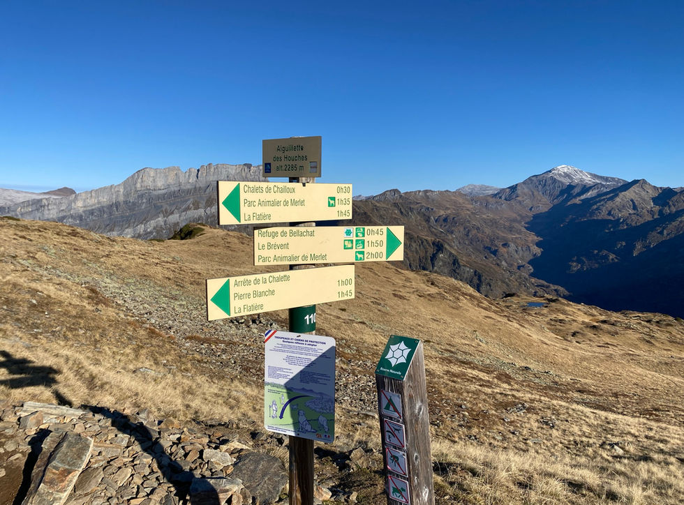 Trail Marker Aiguillette des Houches