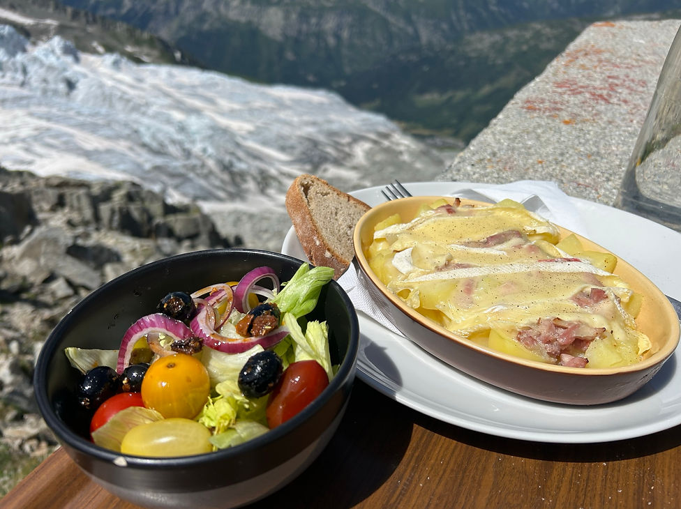 Tartiflette at the Refuge Albert 1er
