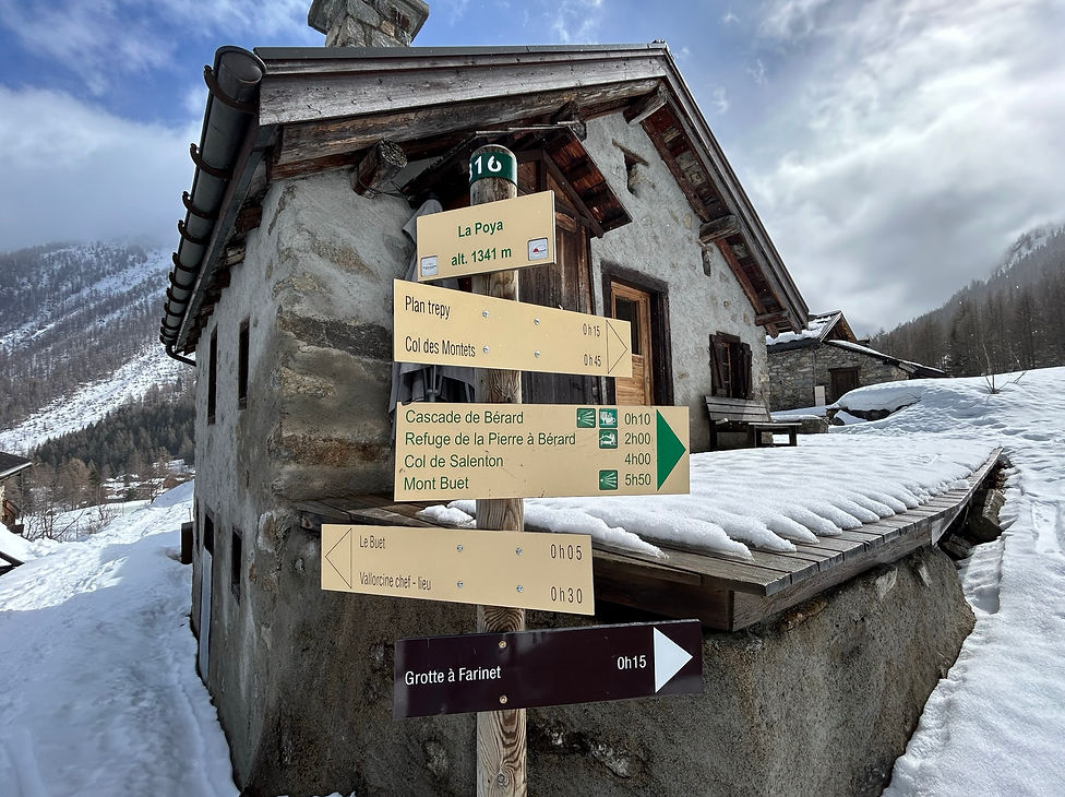 Trail Marker at La Poya