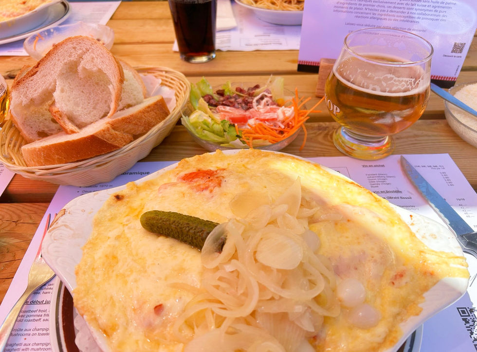 Croute at Restaurant du Barrage Emosson