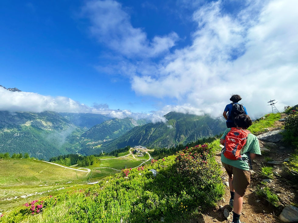 Traverse towards Argentiere Glacier