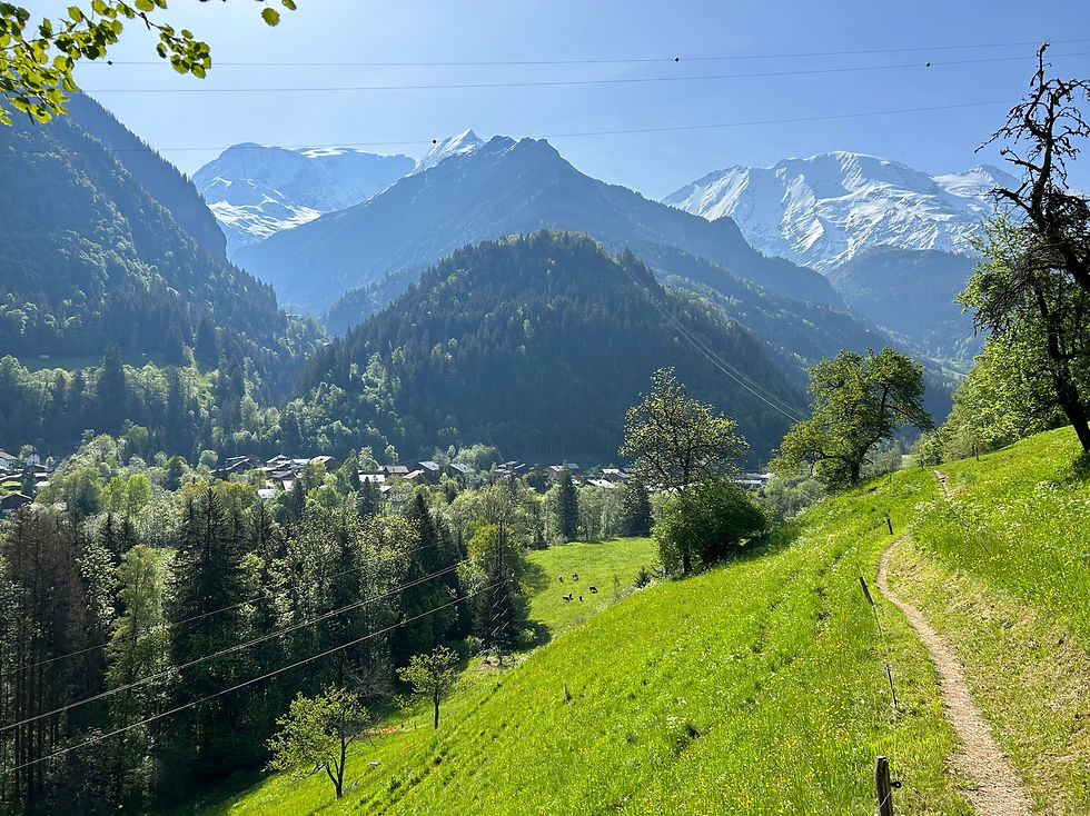 Trail to Les Contamines