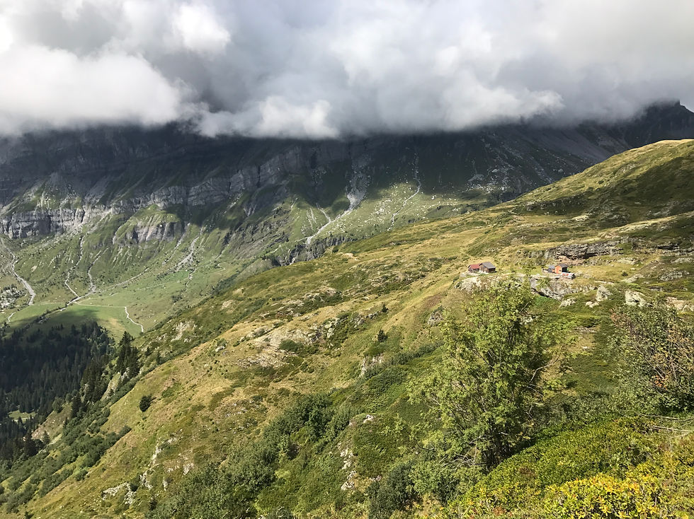View towards the Chalets Chavanne Neuve