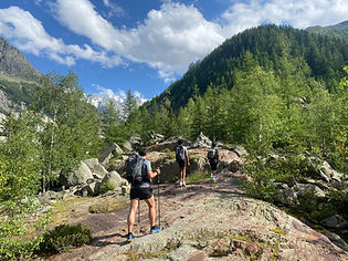 Trail up to Montenvers
