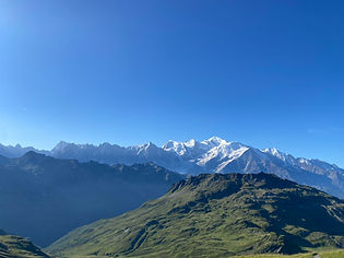 View from Col d'Anterne towards Mont Blanc