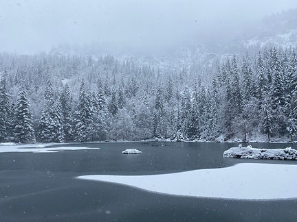 Lac Vert in Winter