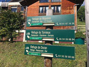 Trail Marker at Burzier Parking