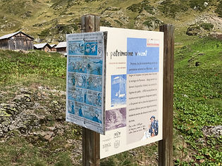 Alpage Info Marker at Pormenaz