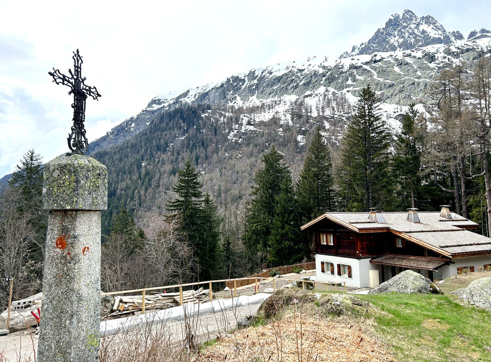 Small Metal Cross in Le Planet