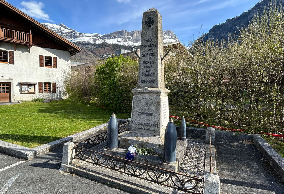 World War I monument in Servoz
