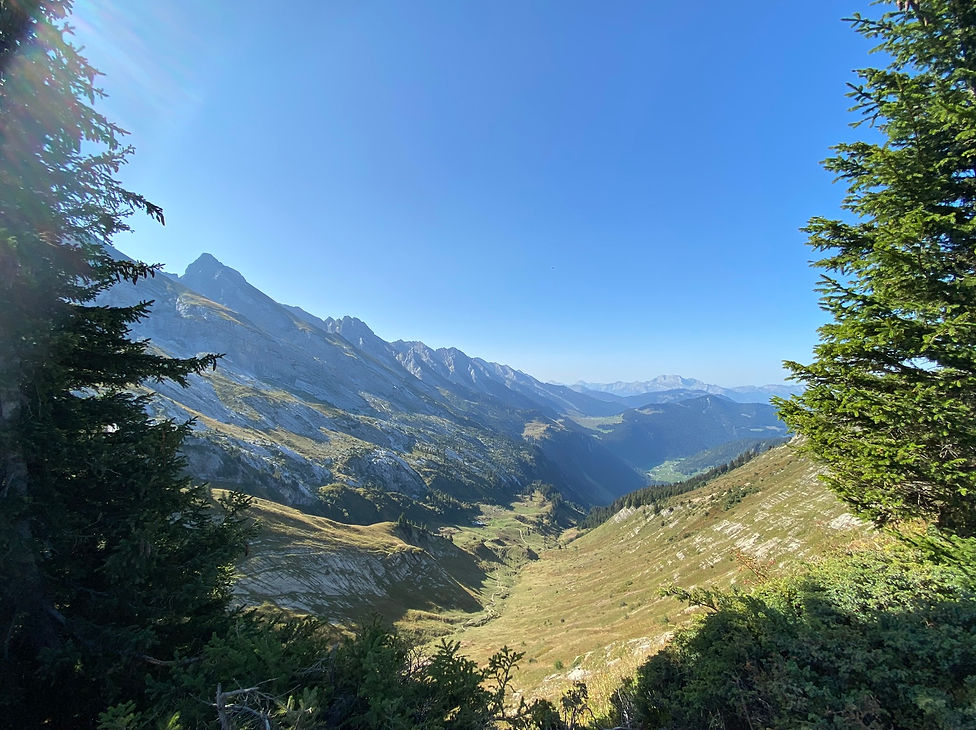 View of the Chaine des Aravis