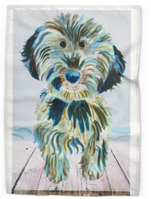 Tea Towel Zebeddee Dog