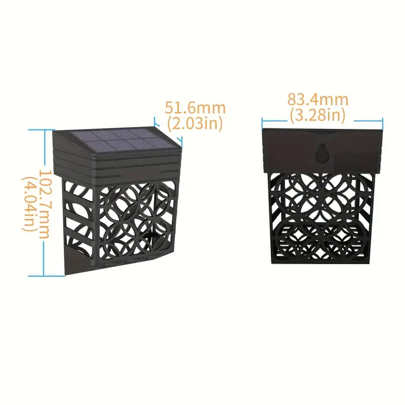 Thumbnail: Set of 4 Solar Fence Lights