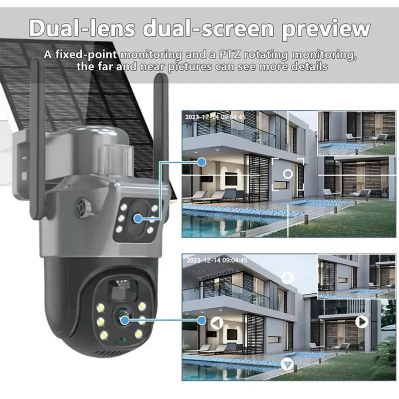 Thumbnail: SolarGuard Pro – Dual Power WiFi Security Camera (4MP HD), Solar & USB