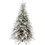 Thumbnail: 6ft Pre-Lit Bushy Snow-Flocked Artificial Christmas Tree