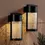 Thumbnail: 2-Pack Premium Solar Wall Lights Outdoor – Crackle Glass LED Fence Lights