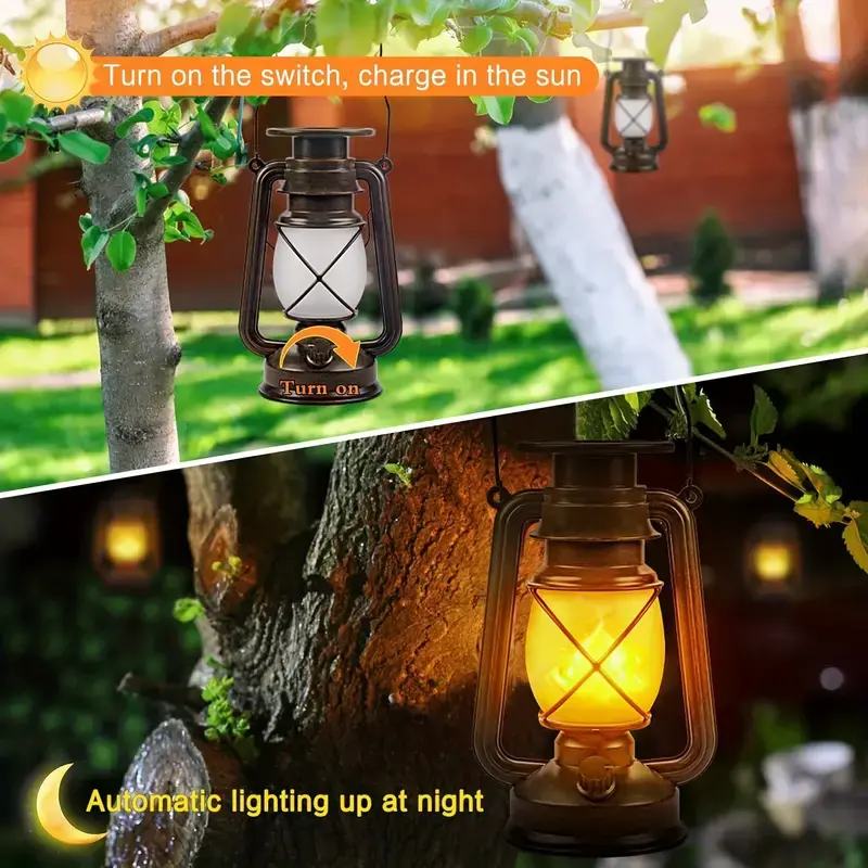 Thumbnail: Solar Vintage Oil Lamp with Dancing Flame