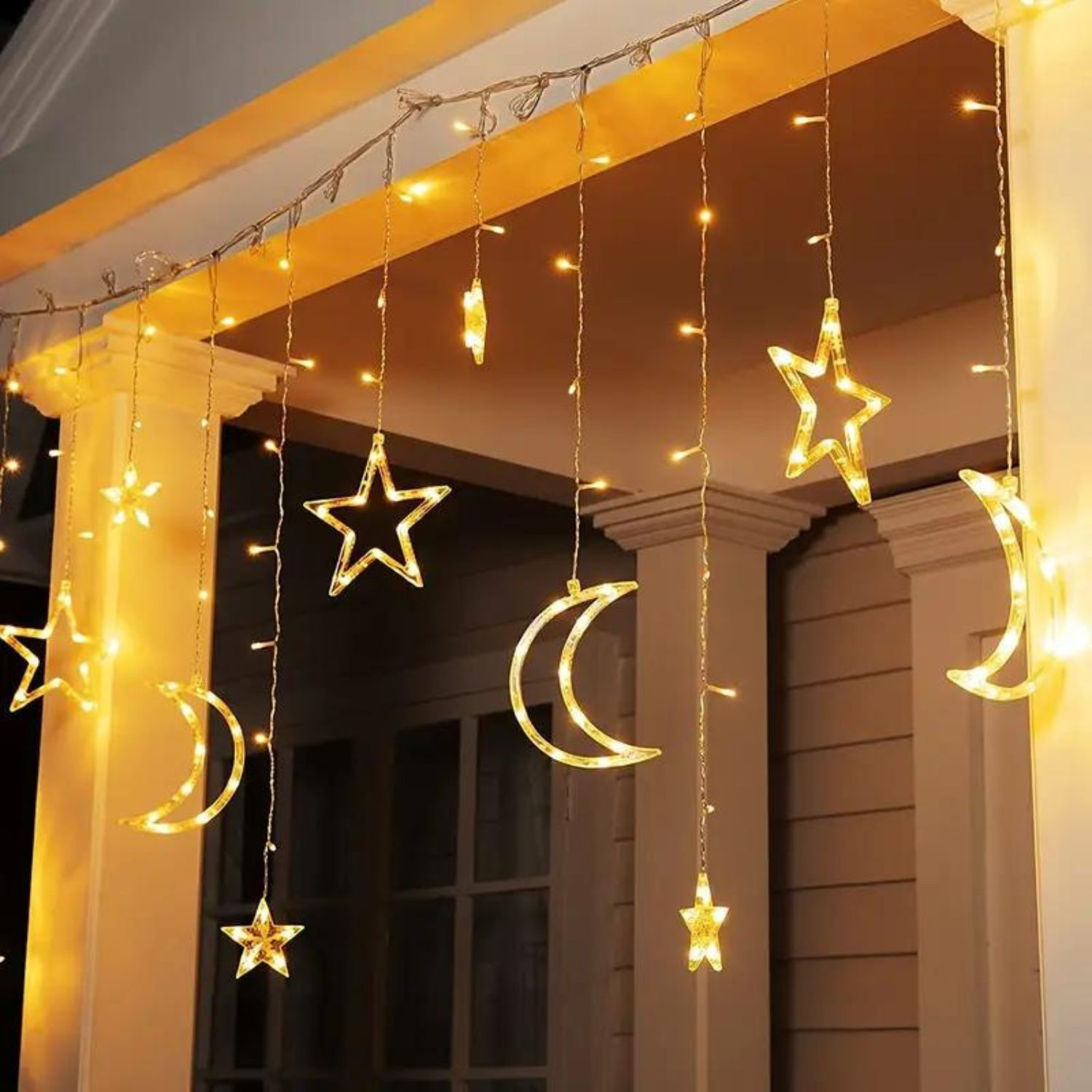 3.5m Christmas Window Lights - Solar Powered