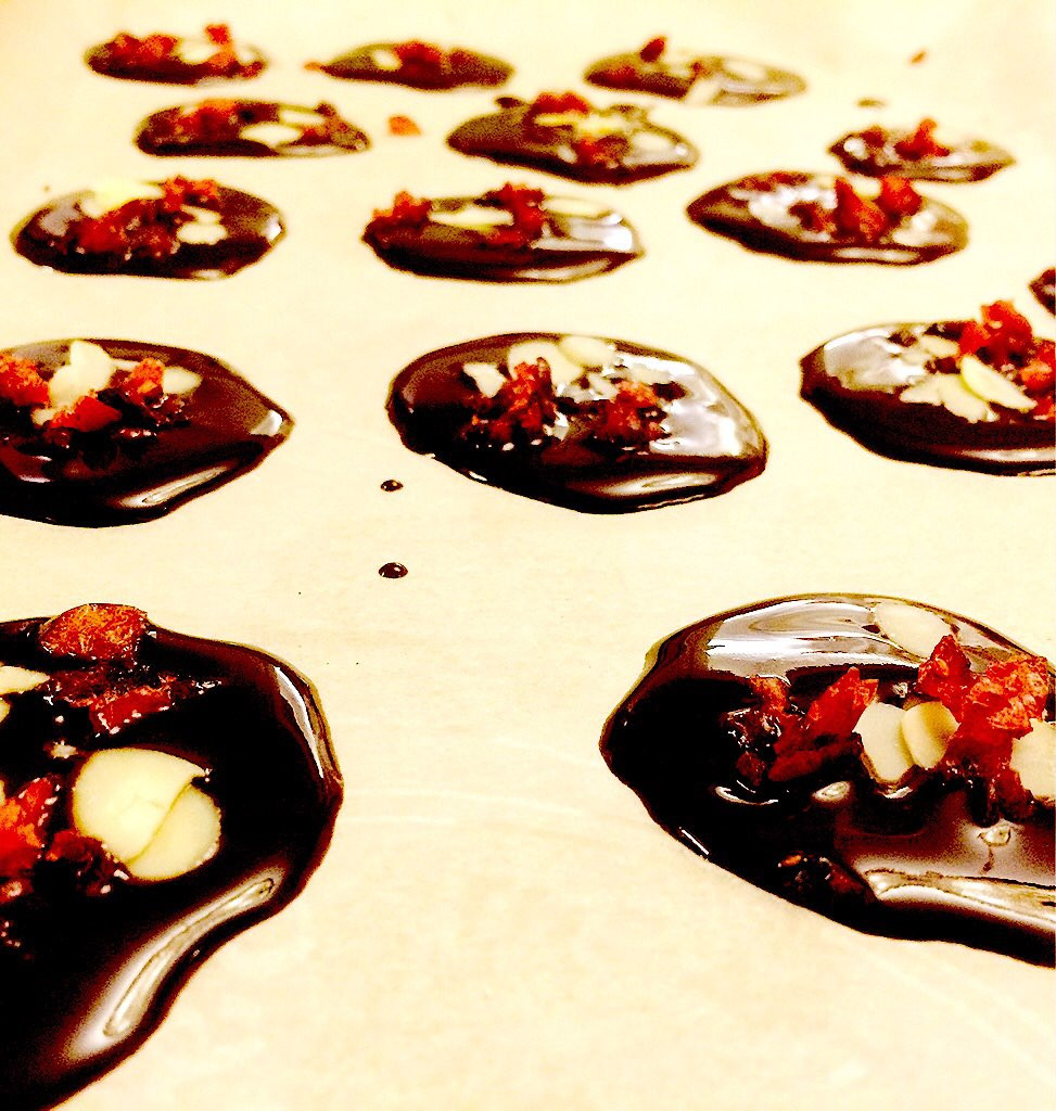 Raw Christmas chocolate