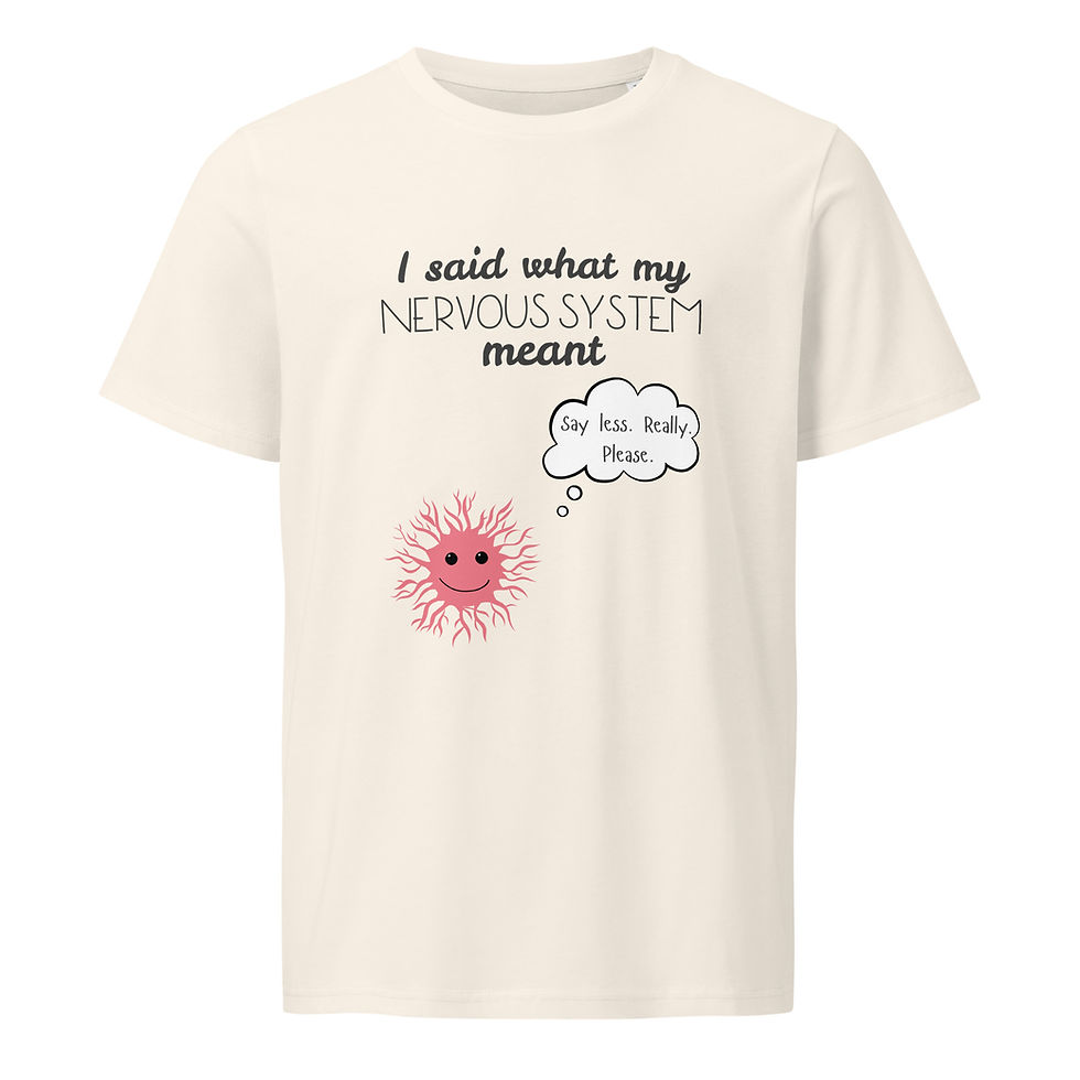 Thumbnail: I Said What My Nervous System Meant - 100% Organic Cotton T-Shirt