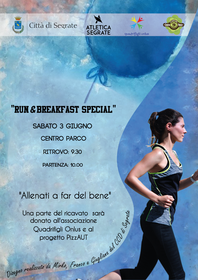 Allenati a far del bene: Sabato 3 Giugno Run&Breakfast Special!