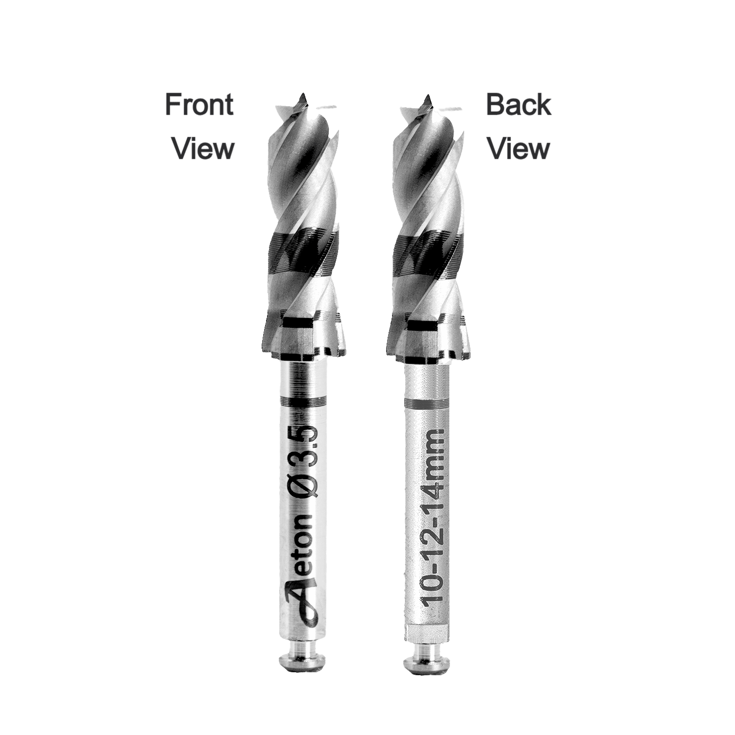 AMAD3514  3.5mm x 10/12/14mm 3 FLUTE ANTERIOR DRILL