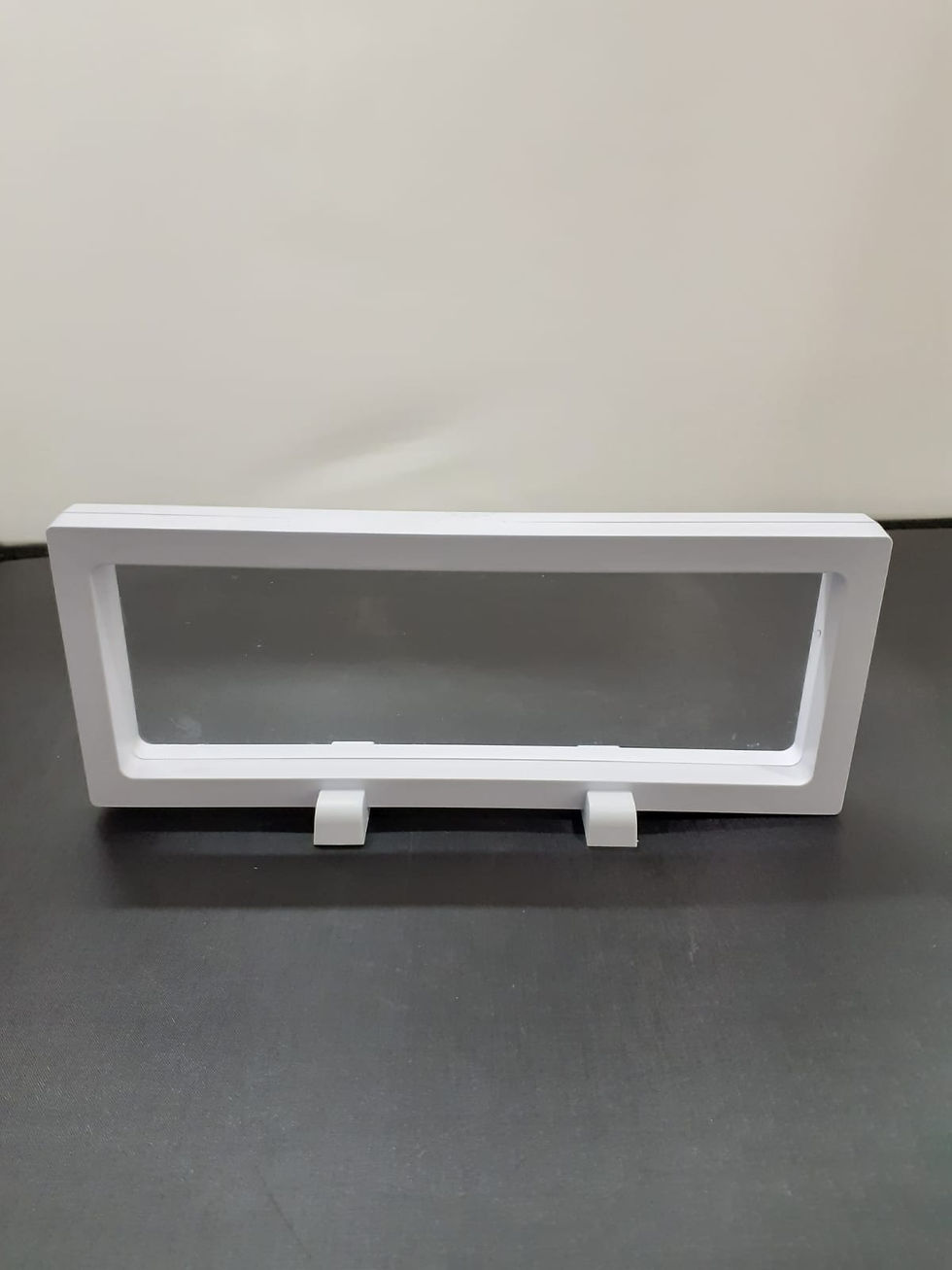 Miniatura: Expositor de jóias e bijouterias 3D caixa moldura flutuante transparente