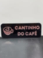 Miniatura: Placa em Acrílico Espelhado - Cantinho do Café