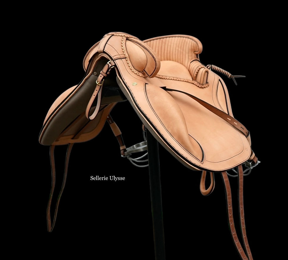Miniature : Selle Camargue Dressage Naturelle "Pommeau Lisse"